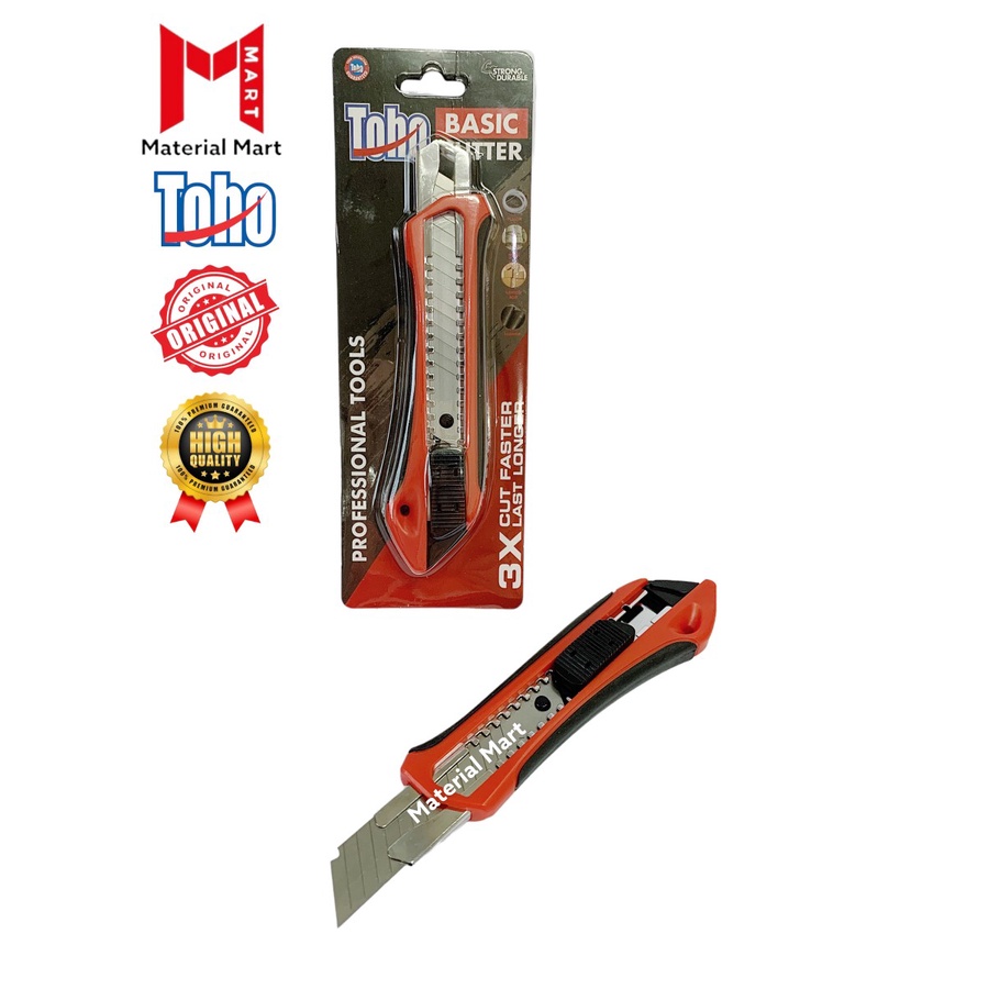 Cutter Toho Basic ORIGINAL | Pisau Potong | Piso Cuter Pemotong | Material Mart