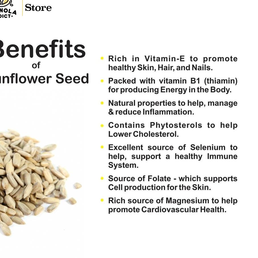 

Pesan disini--Granola Addict - Roasted Sunflower Seed / Kuaci Kupas Panggang 500G