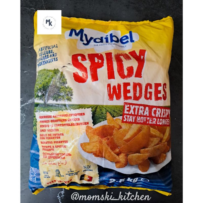Kentang Mydibel SPICY WEDGES 2.5KG