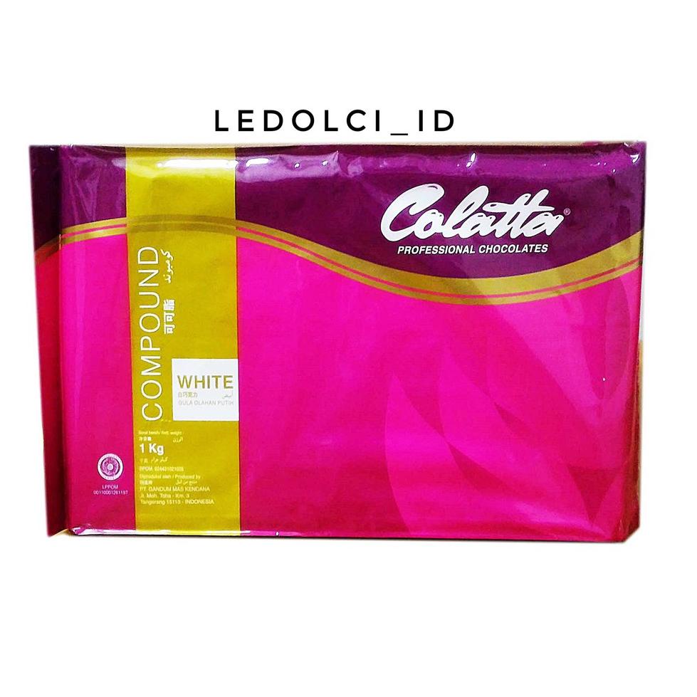 

✨Mall✨ TERMURAH! COLATTA WHITE CHOCOLATE COMPOUND COKLAT PUTIH MASAK 1 KG 