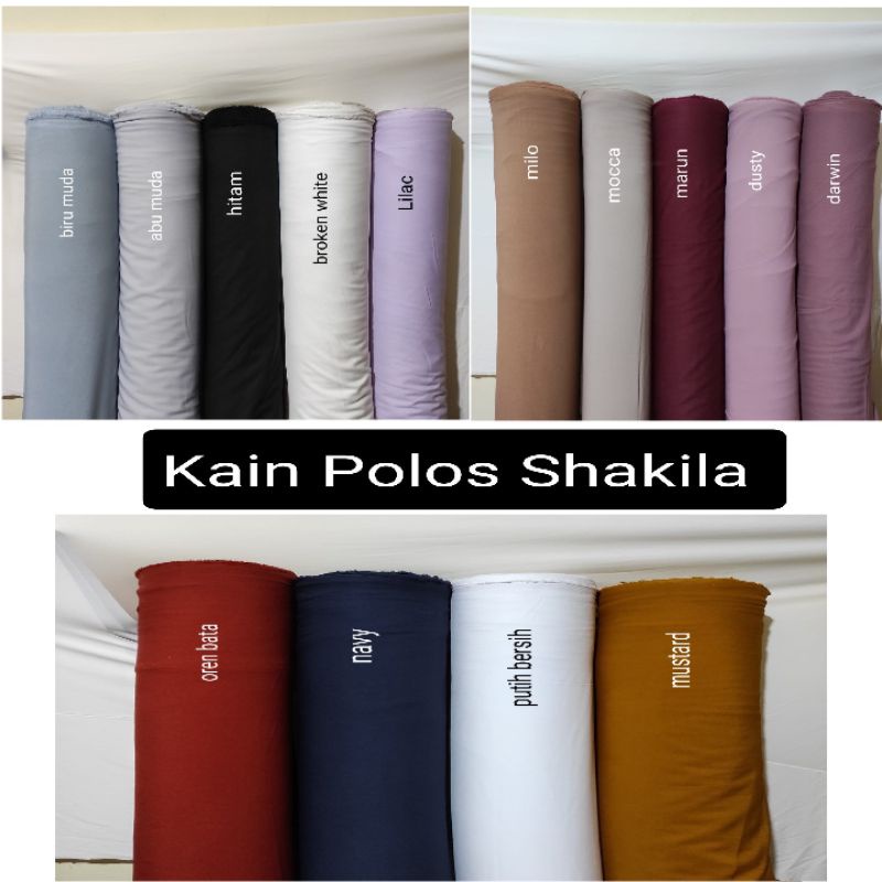 Kain Shakila Strect Polos per 1.25m