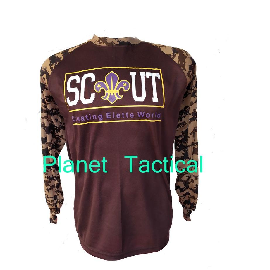 Produk Oke--Kaos Baju Pramuka Scout Raglan PDL grosir