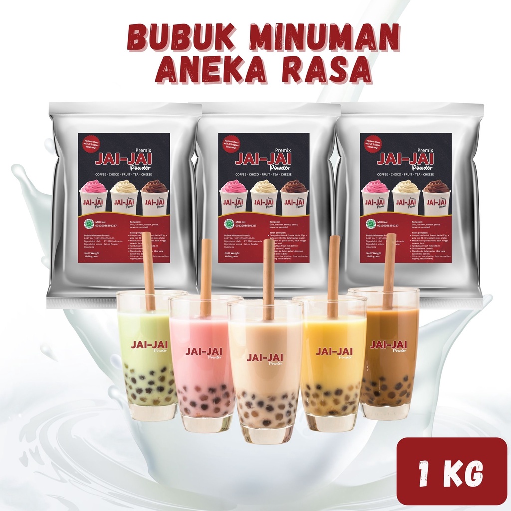 

BUBUK MINUMAN 1KG / SERBUK MINUMAN ANEKA RASA / JAI JAI POWDER