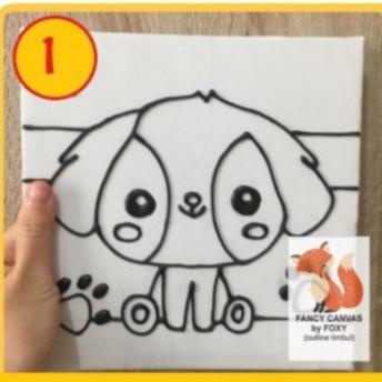 

Kanvas / Canvas Lukis Outline Timbul Aktivitas / Kids Activity Small2