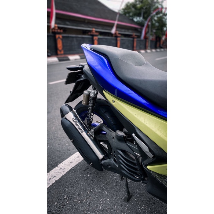 KNALPOT VILLAN SR1 STANDAR RACING AEROX OLD HEADER SILVER BARANG 1005 ORIGINAL