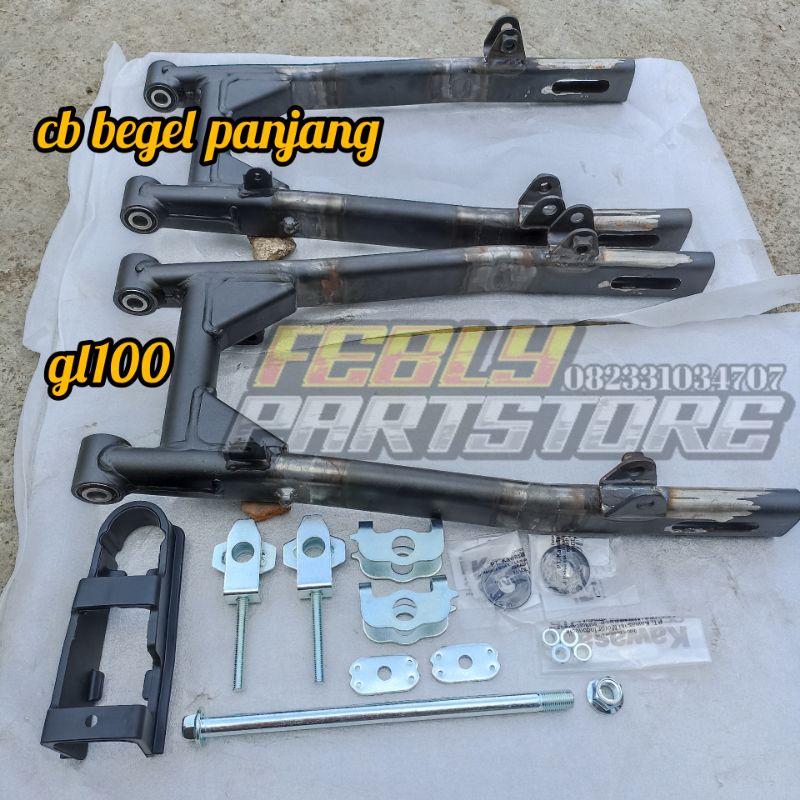 AREM ARM W175 ORI PNP GL100 CB GL 100 CB BEGEL PANJANG MODEL KAZE FULL SET AREM KAWASAKI W175 PNP GL
