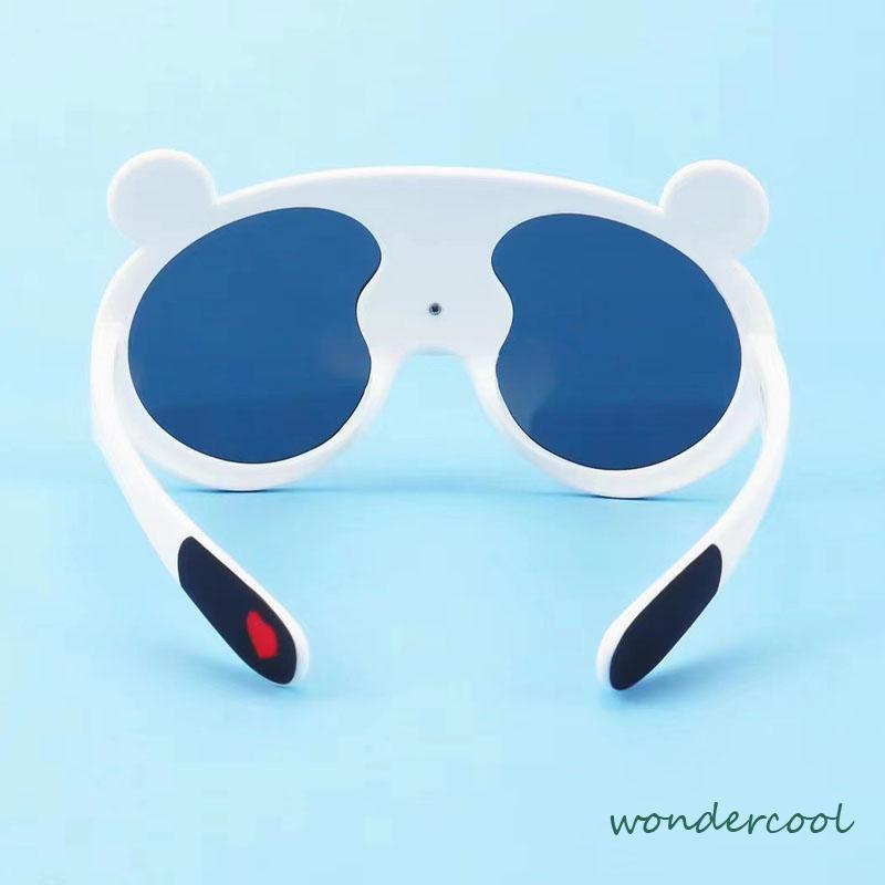 Kacamata Hitam Anak Silikon Terpolarisasi Panda Bing Dwen Dwen Kacamata Anak dengan UV400-Won