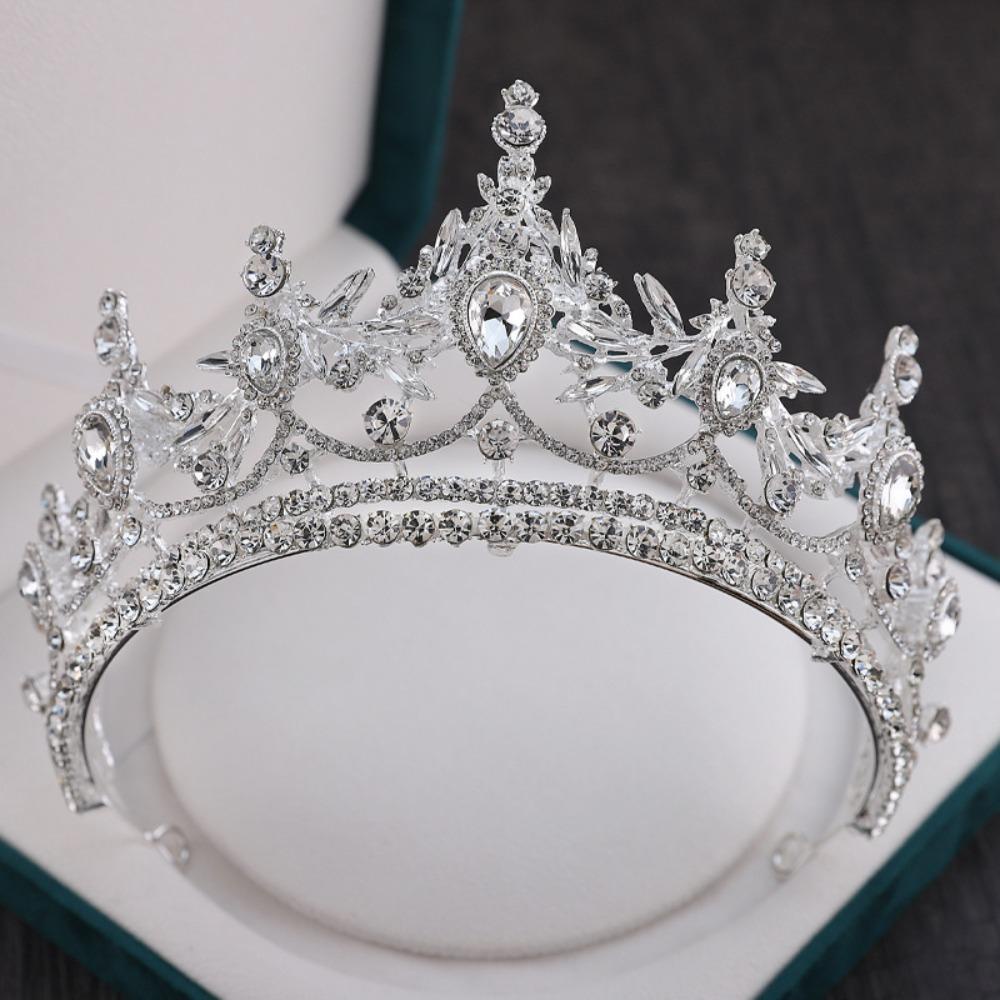 NEEDWAY Needway Tiara Berlian Elegan Prom Cantik Hiasan Kepala Bando Rambut Hoop Untuk Wanita zinc alloy Gaya Korea Tiaras