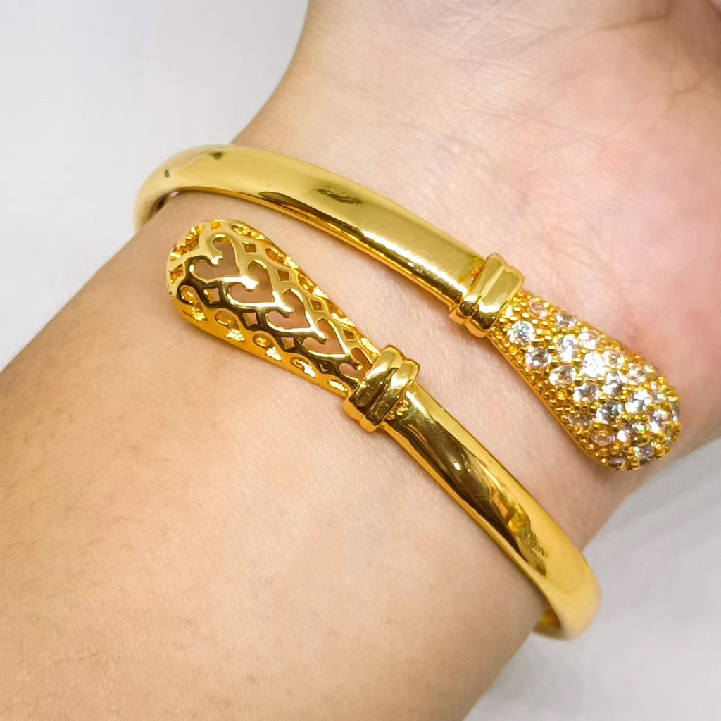 terbaru Gelang keroncong lapis Emas 24k Gold xuping fashion perhiasan