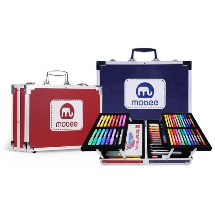 

mobee artist box art set 97 pcs, peralatan mewarnai set besar