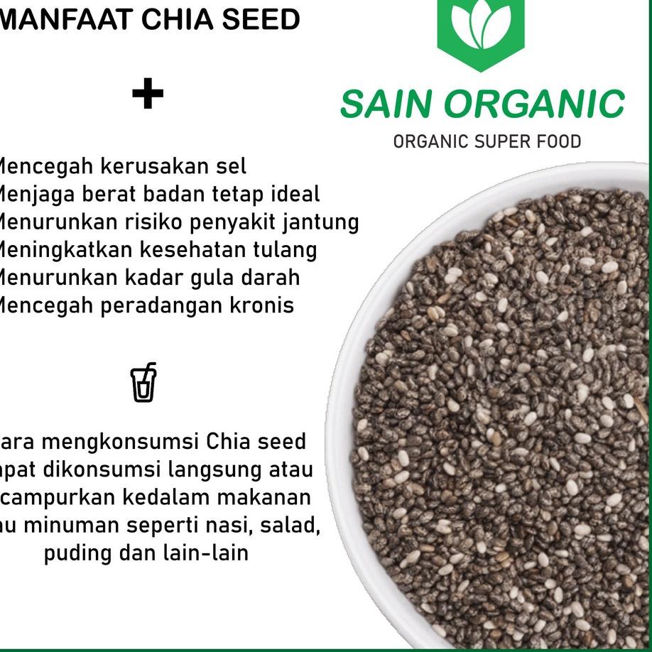 

CSo5O9a--Chia Seed Organic Mexico untuk Diet Freshly 500 gram Black Cia Seed Organik fresly Biji Chia Seeds