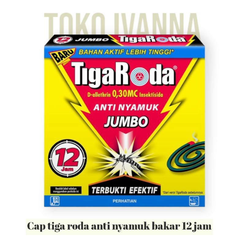 Jual Cap Tiga Roda Anti Nyamuk Bakar Perlindungan 12 Jam 5