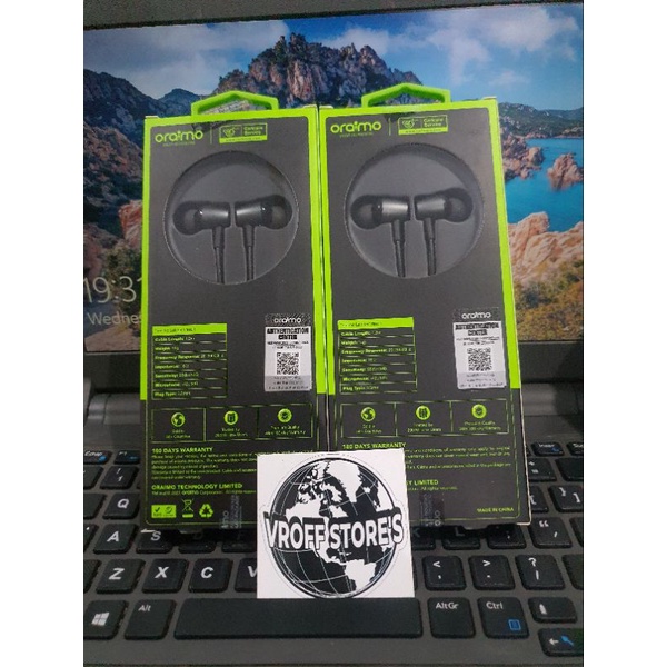 HEADSET NEW ORAIMO TRUMPET 3 OEP-E40 OEP E40 Inclined Ear HD Speaker Stereo Earphone Black ORIGINAL Garansi Resmi 1 Tahun