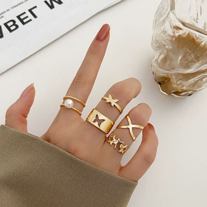 cincin set 5 pcs adjustable