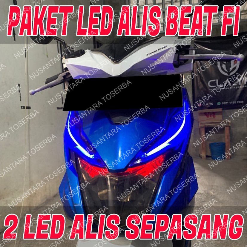 FULL SET LAMPU ALIS NON BINTIK KANAN KIRI SIAP PAKAI LAMPU ALIS DRL BEAT FI LAMPU SENJA SINGLE WARNA