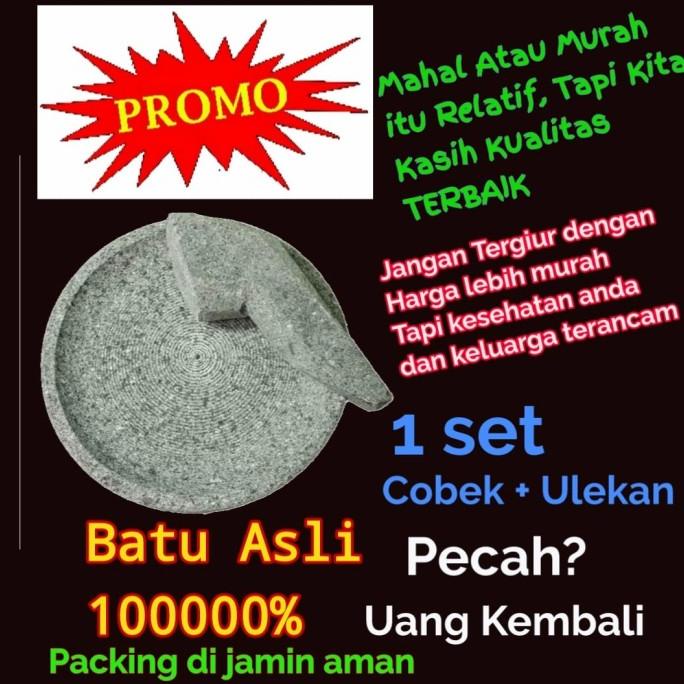 BISA COD COBEK / COWET + ULEKAN - BATU ASLI MERAPI 100% /PERALATAN MASAK SET/PANCI PRESTO/PANCI SET/
