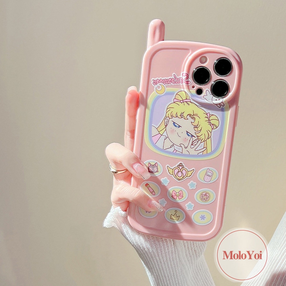 Soft Case Hp Gambar Sailor Moon Model Jepang Untuk IPhone 7 / 8plus / XR / 11 / 12 / 13 / 14pro MAX / X / XS MAX / SE