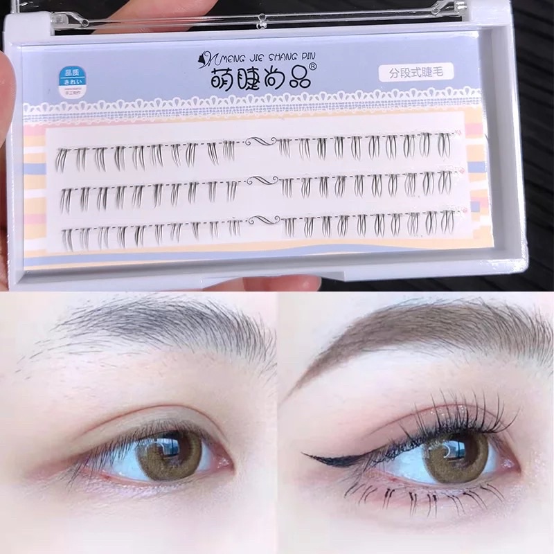 60pcs LOWER Eyelashes Simulation Natural Beginner Mix 5mm 6mm 7mm Lashes Individual Professional Makeup False Eyelashes Extension