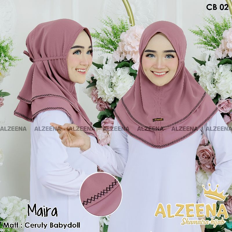 MAIRA mini Picot 2 layer ALZEENA Hijab
