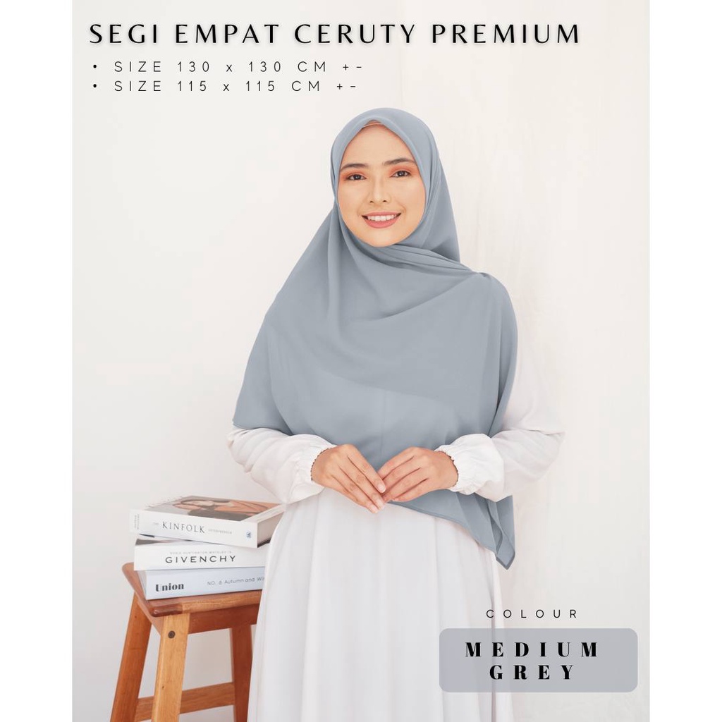 Segiempat Ceruty Baby Doll Rasfa Premium 130 x 130