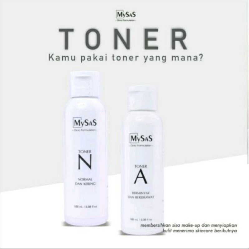 Mysas Toner A dan Toner N / mysas skincare original termurah ecer