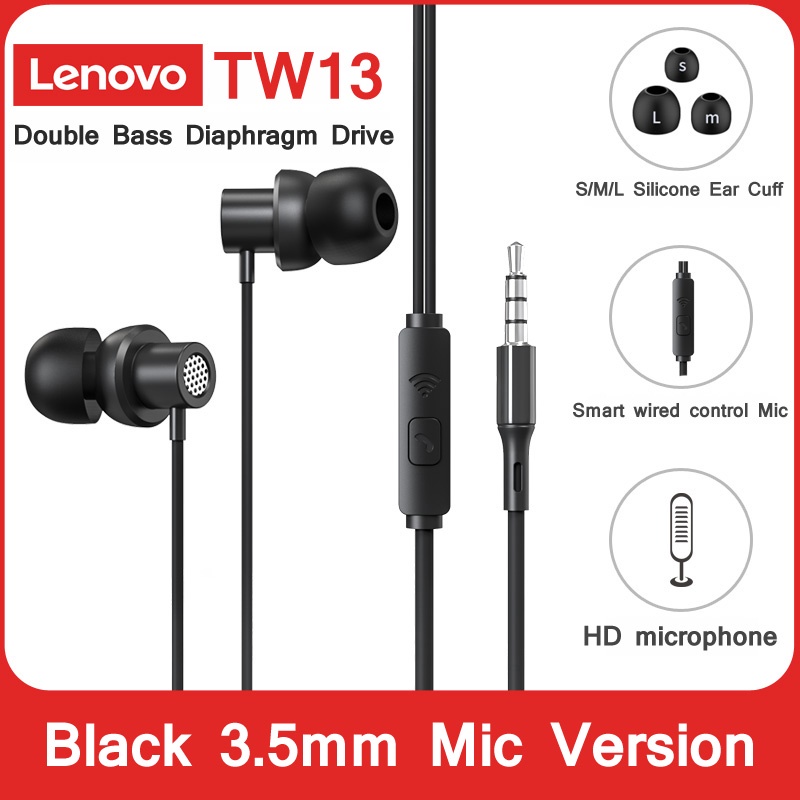 Headphone Kabel In Ear Earphone Noise Reduction Headset Gaming Earbud Bass Stereo+Mikrofon