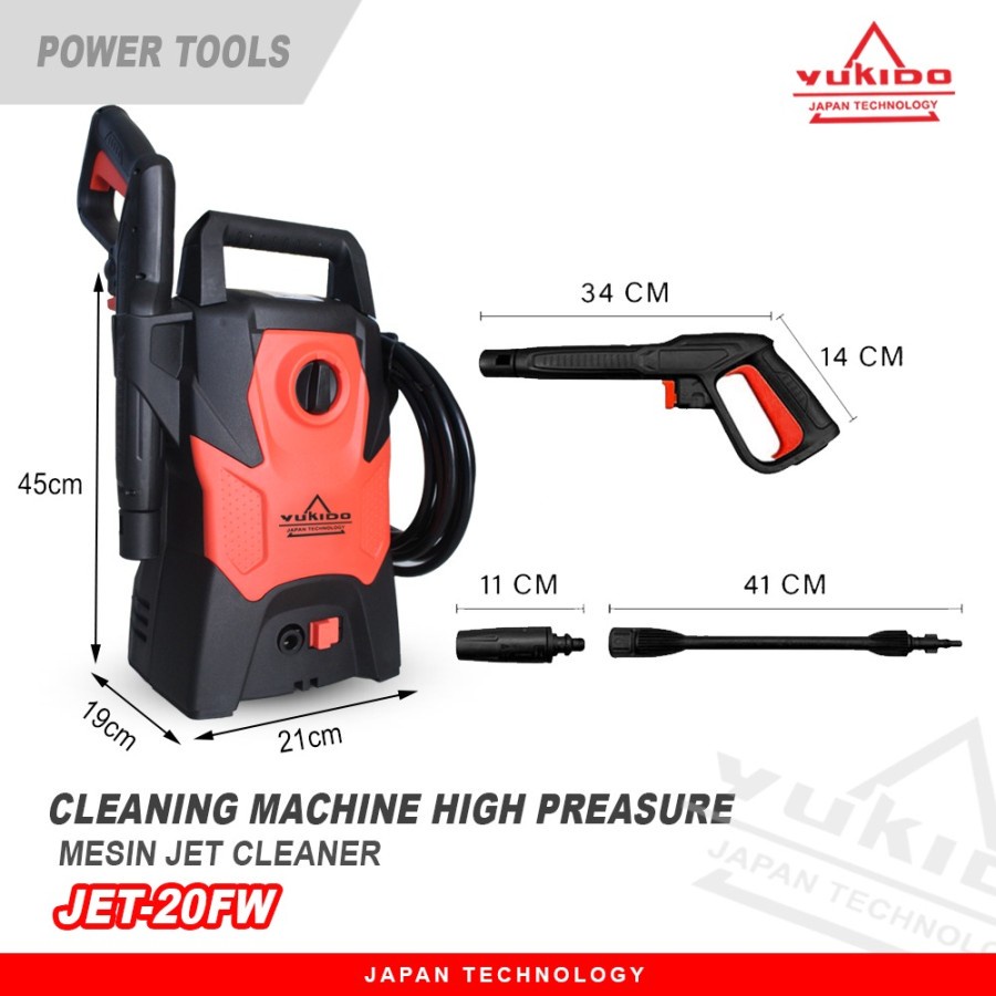 Mesin Steam Jet Cleaner High Pressure YUKIDO TECHNOLOGY Mesin Alat Cuci Steam Mobil dan Motor