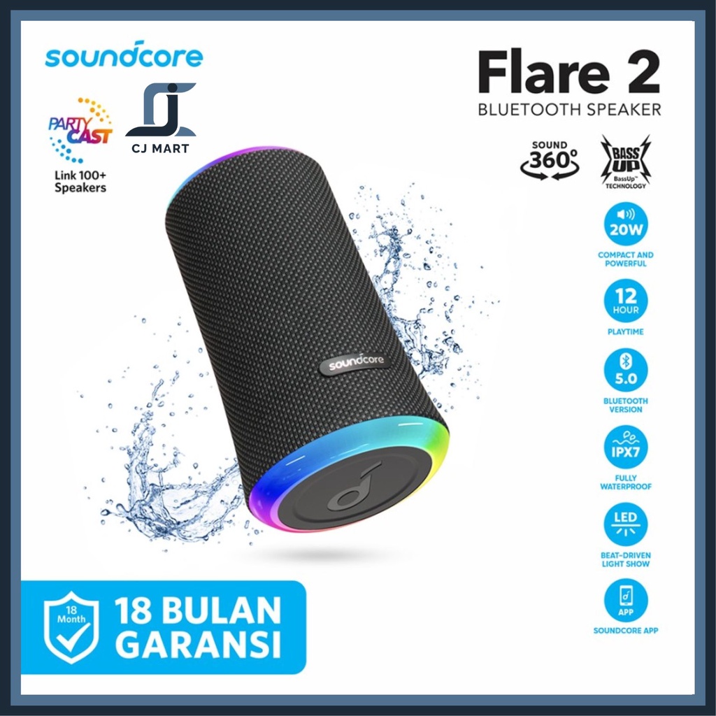 Speaker Bluetooth Anker Soundcore Flare 2 - A3165