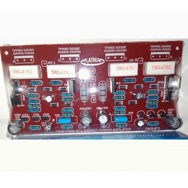 KIT DRIVER OCL 150-400WATT POWER AMPLIFIER STEREO DMS 075 TANPA TR DSM075