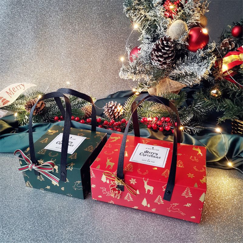

(GB26/GB27) Gift box dengan gagang christmas/natal