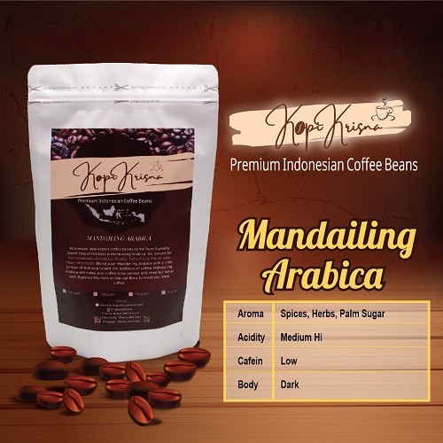 

Kopikrisna Mandailing Arabica Premium 1kg - Commercial Bean Grade A