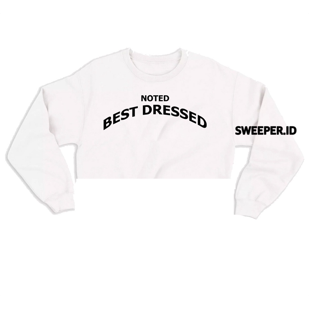 NOTED BEST DRESSED SWEATER CROPE OVERSIZE BAHAN FLEECE BAHAN FLEECE