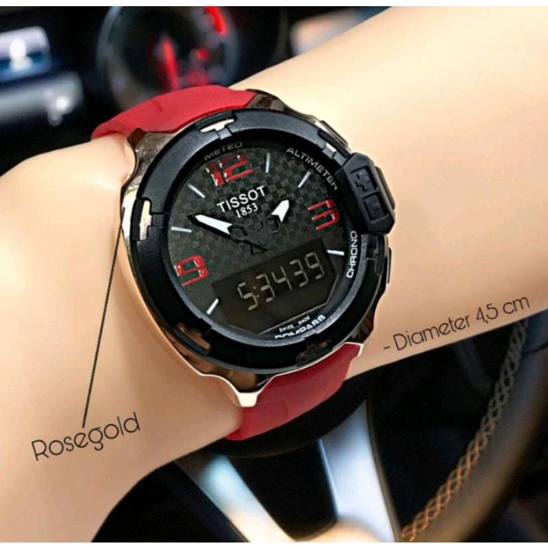 Terviral!!! Jam Tangan Tist Outdoor Mantul Jam Tangan Dualtime Water Resistant