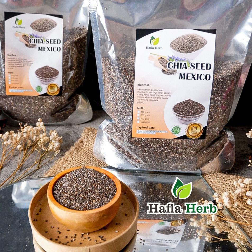 

Serba diskon--Chia Seed Organic Mexico untuk Diet Freshly Black Cia Seed Organik fresly Biji Chia Seeds