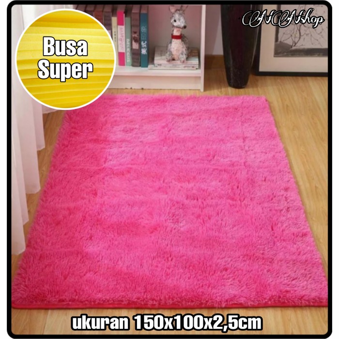 KARPET BULU karpet bulu rasfur - PUTIH kamar tidur anti slip jumbo premium rasfur karakter tebal ber