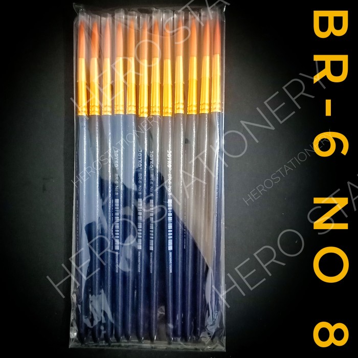 

Diskon Joyko Kuas Lukis Halus Brush No.8 Br-6 . 12 Unit Trendi