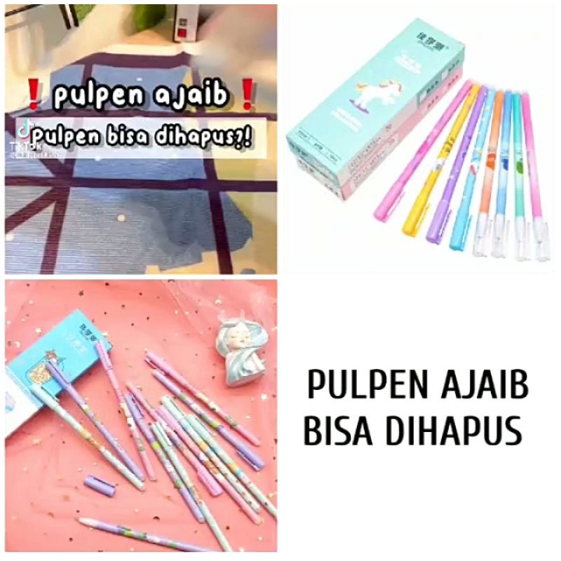 

Pulpen Ajaib Bisa Dihapus isi 12 pc