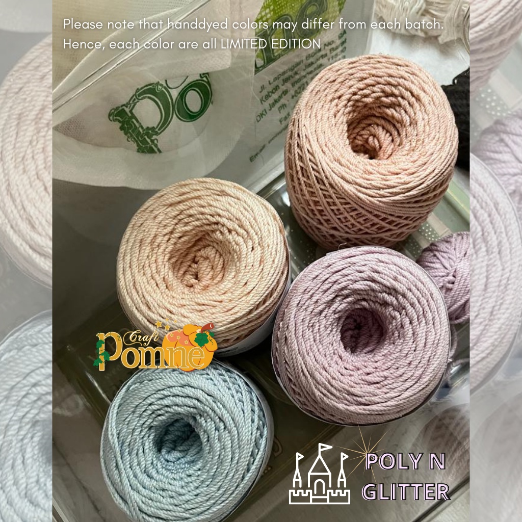 Benang Rajut Poly N Glitter (PRINCESS SERIES) / Poliester Glitter / Poly Nylon Glitter