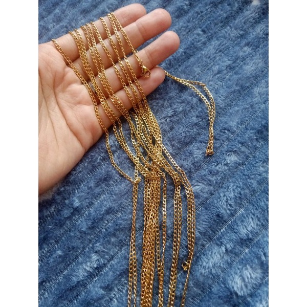 kalung rantai titanium panjang 60cm