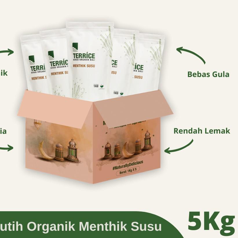 

READY ✅Beras Putih Menthik Susu TERRICE 5Kg 100% Organik dan Sugar Free|SQ4