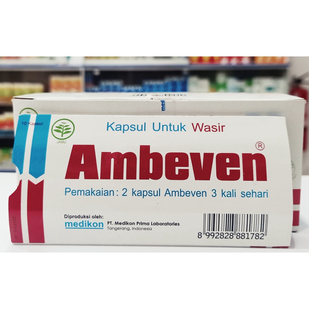 Ambeven Obat Wasir Ambeien Isi 10 Kapsul