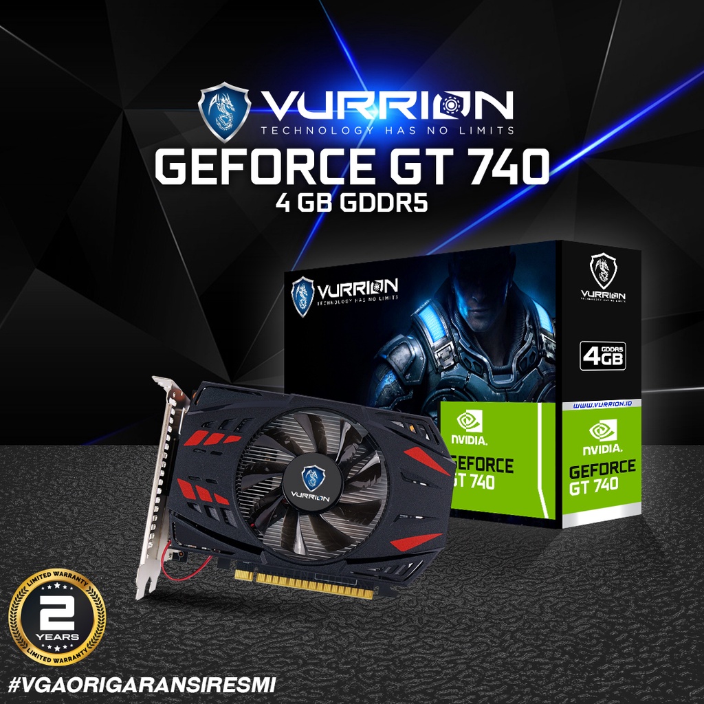 VGA Card GT 740 2GB / 4GB GDDR5 128Bit Vurrion Geforce Nvidia GPU GT740 Garansi Resmi