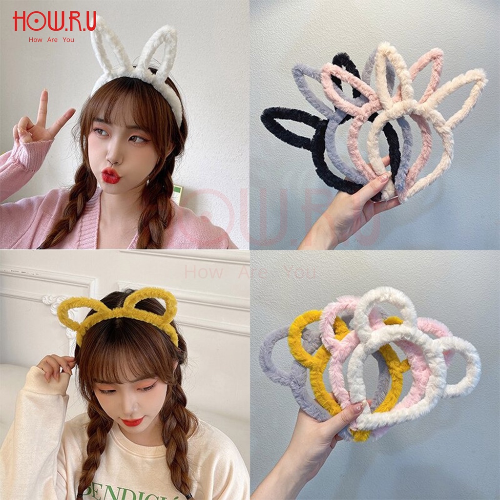 HOW.R.U | Bando Bulu Lucu Bentuk Kuping Hewan untuk Anak dan Dewasa