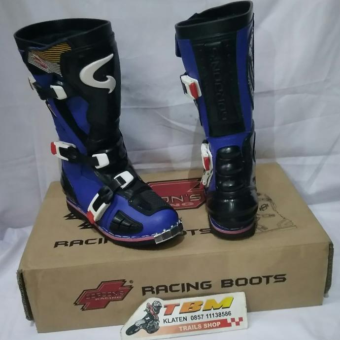 ```````] Sepatu Boot Trail Gordons GRMX Biru Hitam