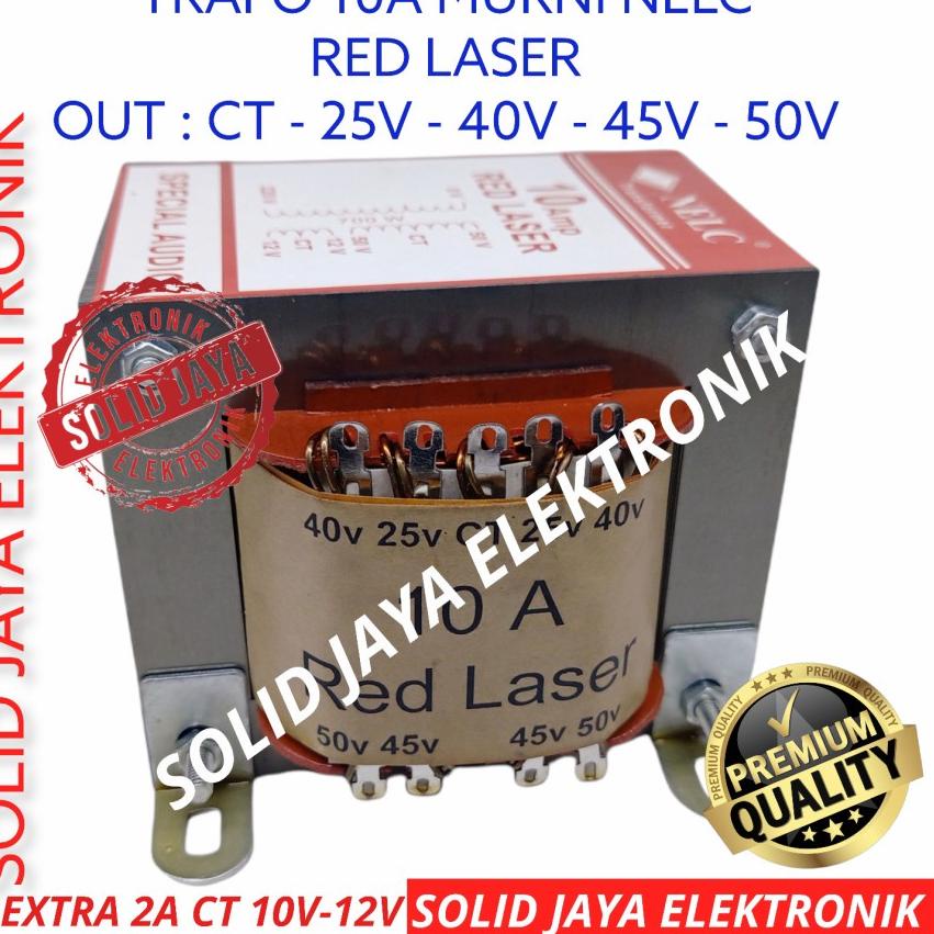 Harga termurah TRAVO TRAFO 10A MURNI BESAR RED LASER NELC CT 25V 40V 45V 50V 10 A AMPER TRANFORMER K