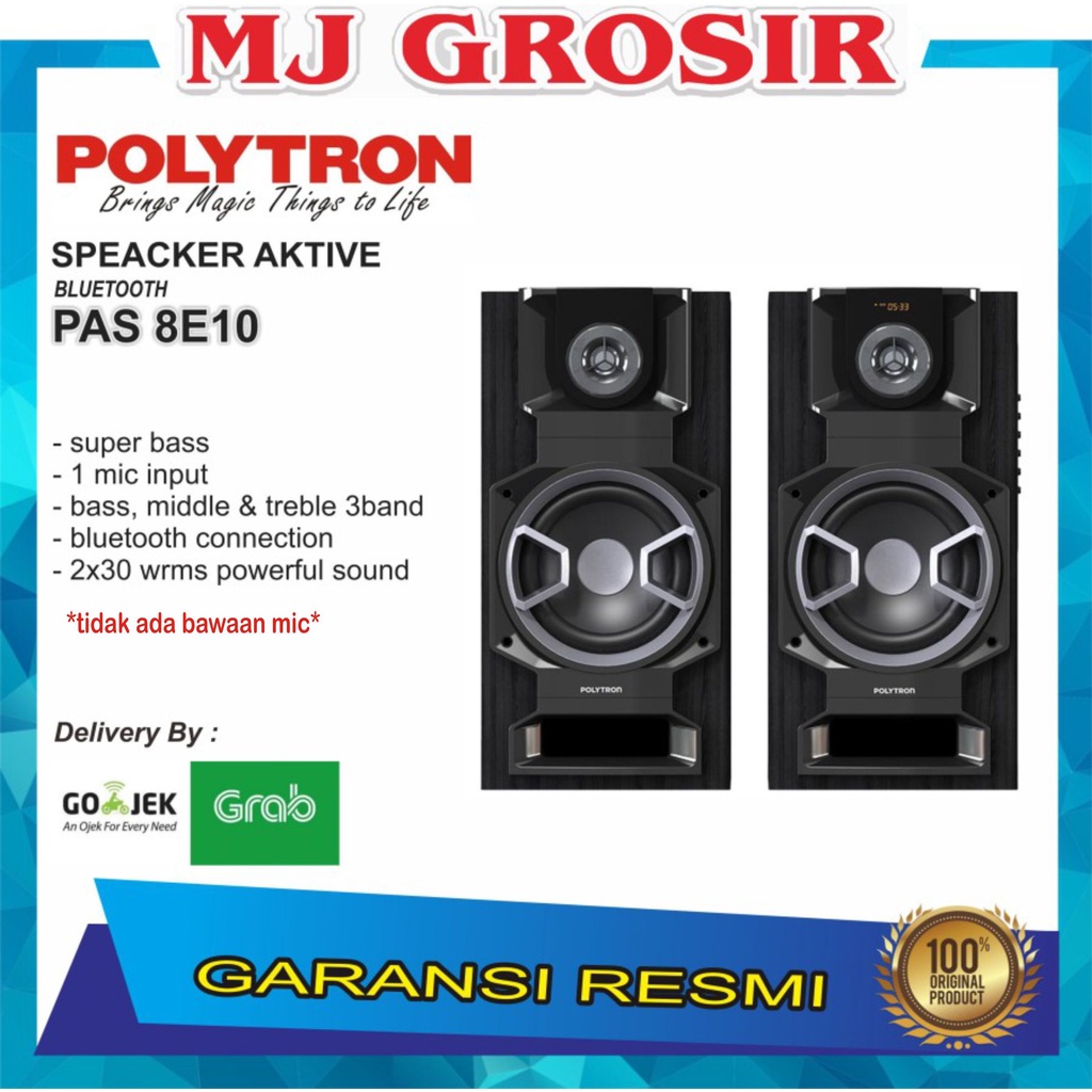 PROMO POLYTRON SPEAKER AUDIO PAS 8E10 PAS8E10 USB BLUETOOTH