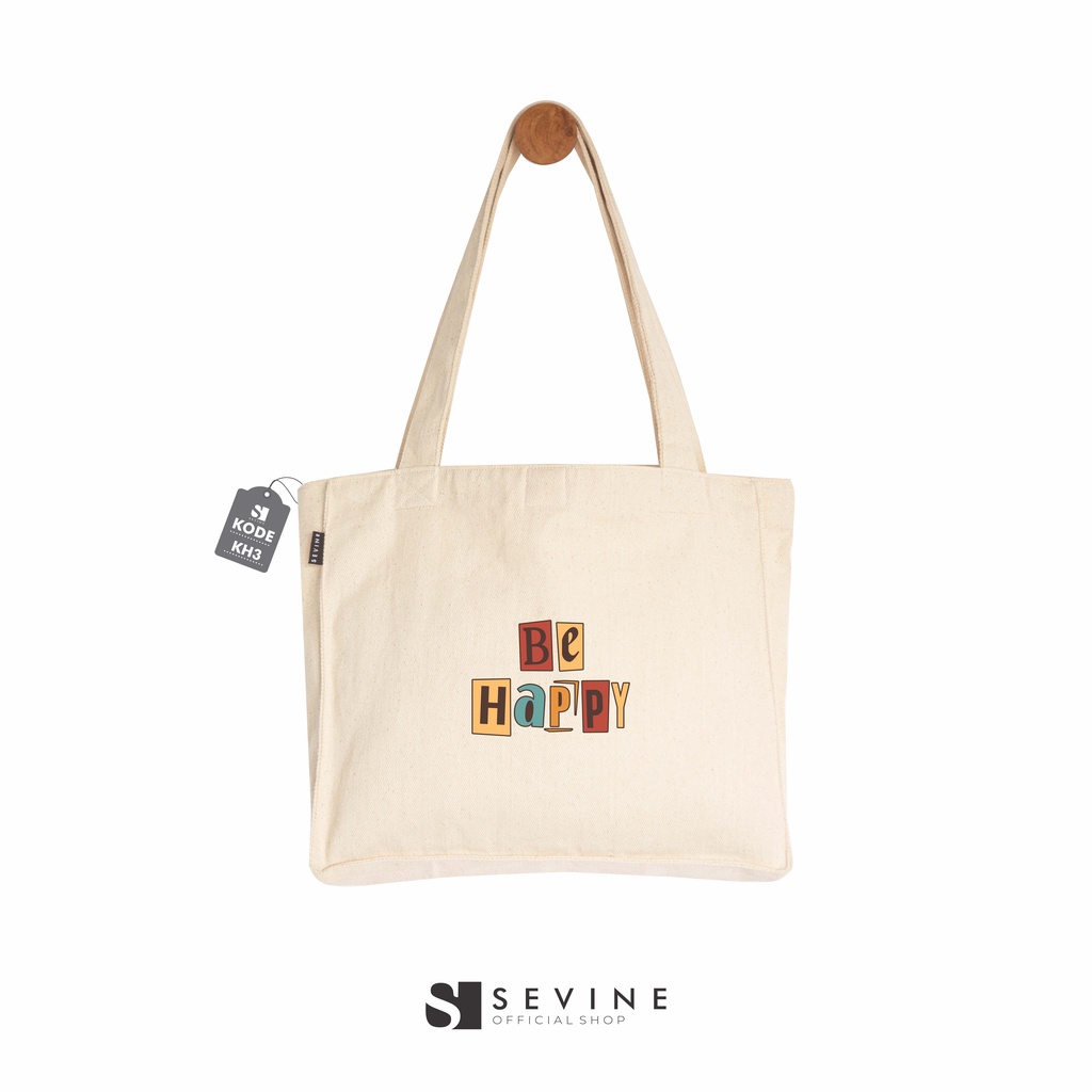 Sevine Totebag Kanvas Daisy Tas Wanita Tote Bag Dengan Kantong Laptop Kuliah Sekolah Kerja Quotes Aesthetic - KH