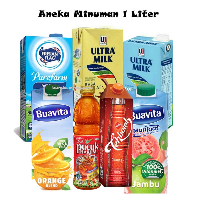 

[add-healthy] Susu Ultra 1 liter (aneka minuman 1 Liter, cek variasi)