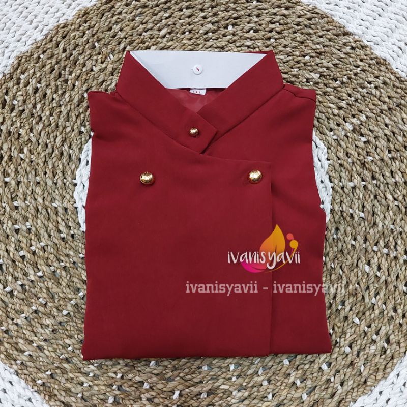 Beskap Solo - Warna Maroon