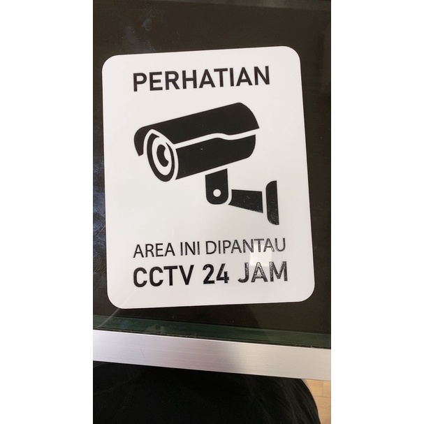 AKRILIK SIGNAGE CCTV 24jam